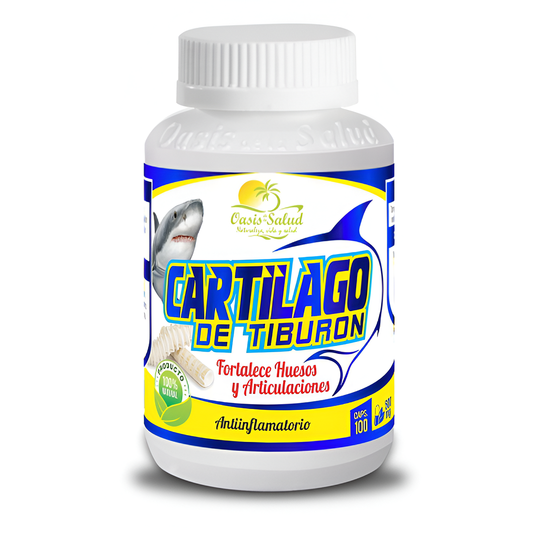 Cartílago de tiburón  caps 100 und 