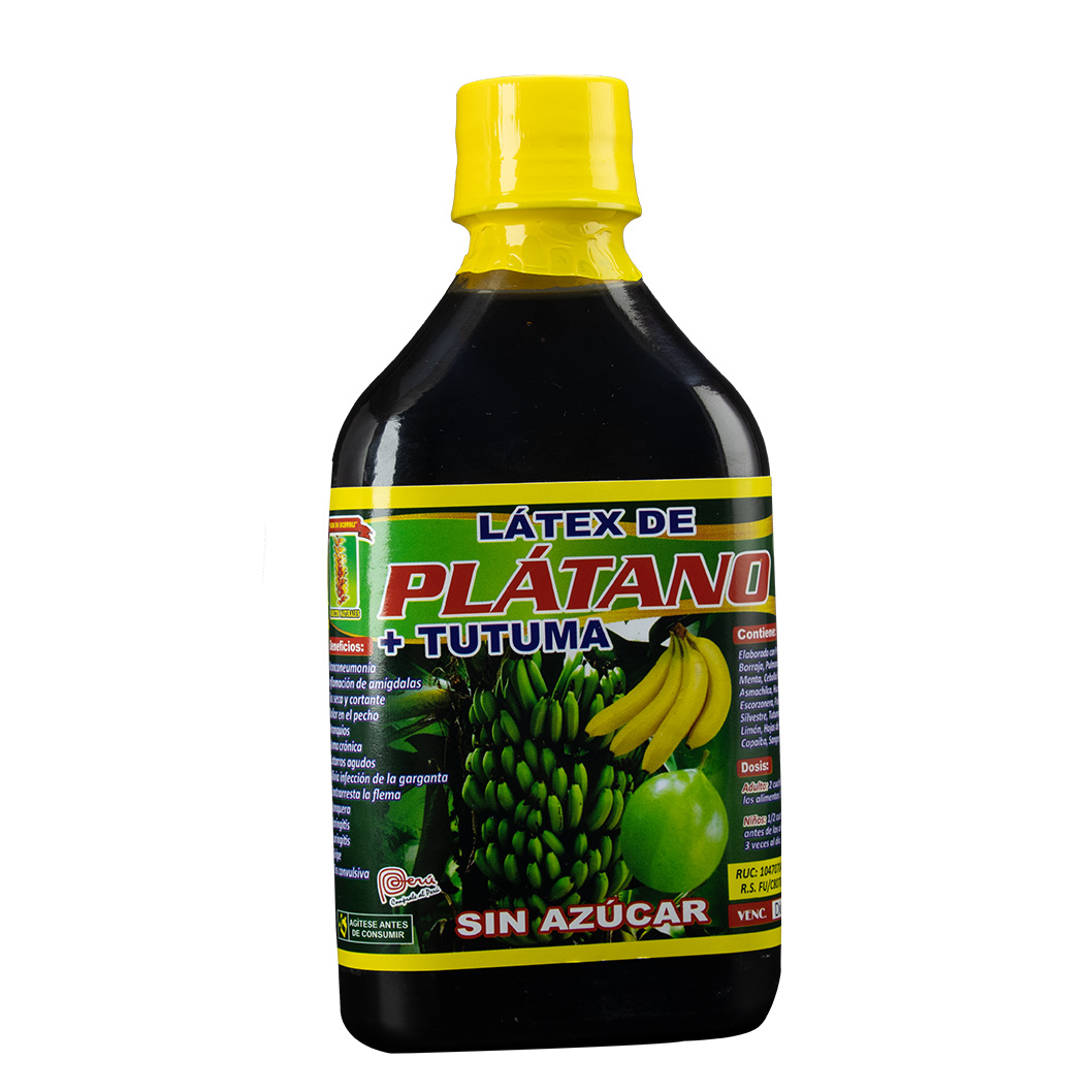 Látex de Plátano + Tutuma Diabético Chatas 250 ml 