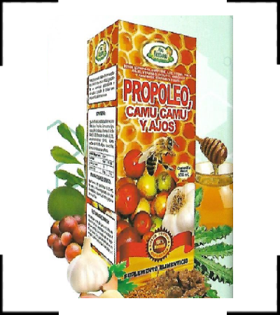 Propóleo + Camu Camu + Ajos Propóleo + Camu Camu + Ajos: Fortalece tu Sistema Inmunológico y Salud Respiratoria